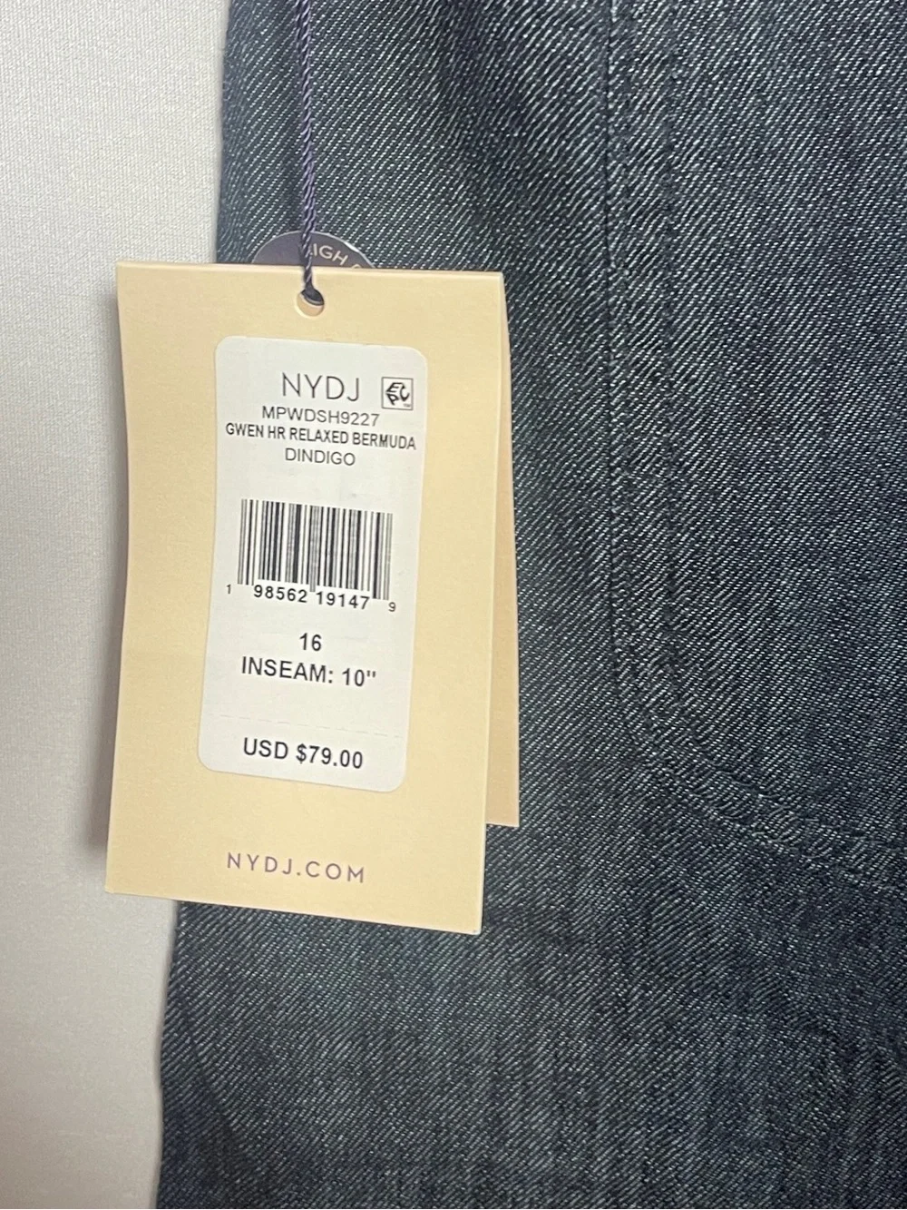 NYDJ Dark Blue Denim Women's Shorts